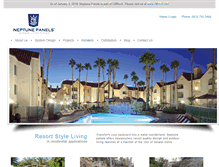 Tablet Screenshot of neptunepanels.com